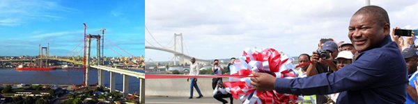 热烈祝贺由中国承建的非洲第一悬索桥—莫桑比克马普托大桥正式通车
