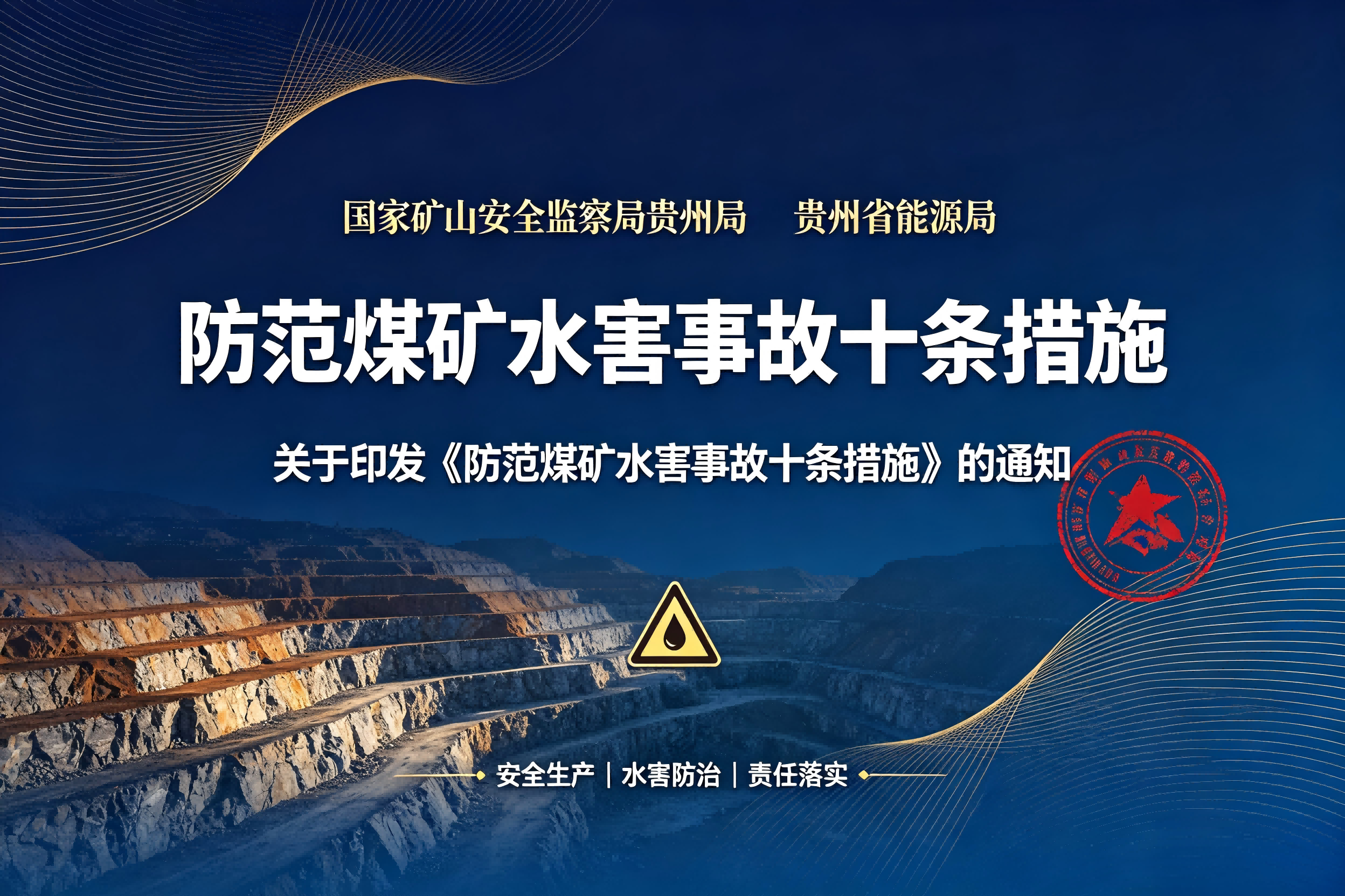 国家矿山安全监察局贵州局 贵州省能源局关于印发《防范煤矿水害事故十条措施》的通知